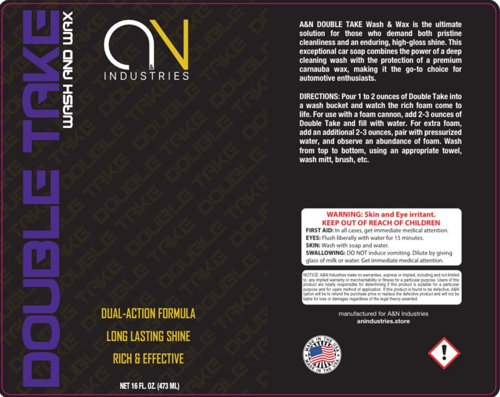 A&N Double Take Premium Wash & Wax